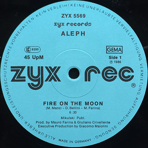 ALEPH // FIRE ON THE MOON (6:30/4:40) / INST (4:10)