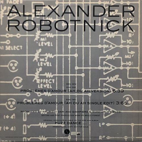 ALEXANDER ROBOTNICK // PROBLEMES D'AMOUR (AH OU AH VERSION) (6:39/3:65)