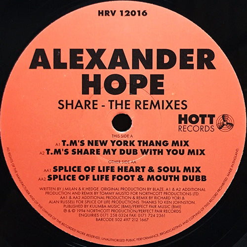 ALEXANDER HOPE // SHARE (REMIXES) (4VER)