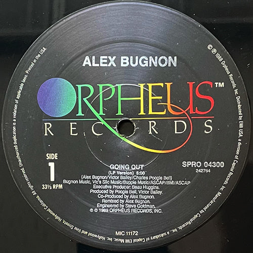 ALEX BUGNON // GOING OUT (LP VERSION) (5:00) / (REMIX VERSION) (4:15 ...