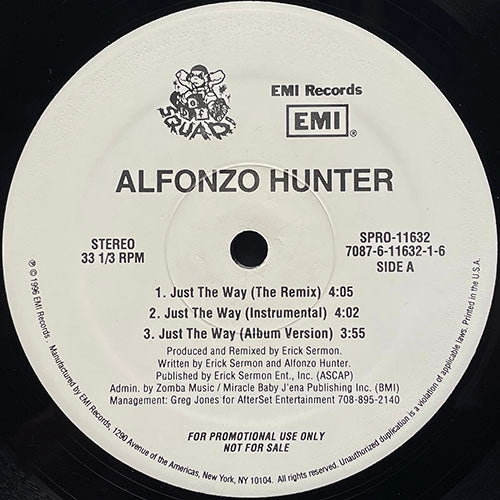 ALFONZO HUNTER // JUST THE WAY (THE REMIX) (6VER)