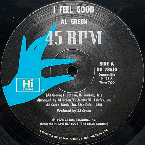 AL GREEN // I FEEL GOOD (7:30) / DREAM (7:28)