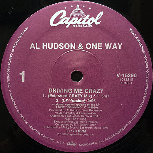 AL HUDSON & ONE WAY // DRIVING ME CRAZY (5VER)