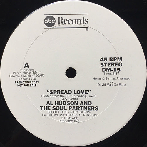 AL HUDSON & THE SOUL PARTNERS // HOW DO YOU DO (5:52) / SPREAD LOVE (6:37)