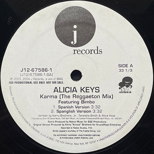 ALICIA KEYS feat. BIMBO // KARMA (THE REGGAETON MIX) (2VER)