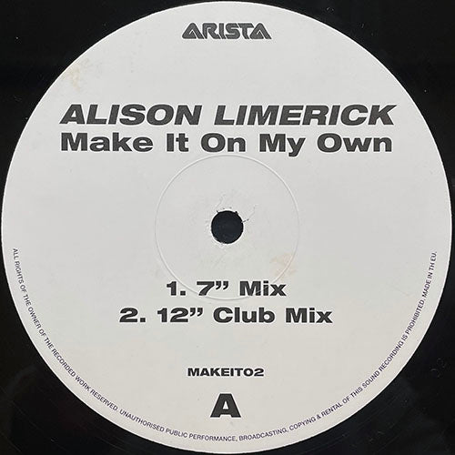 ALISON LIMERICK // MAKE IT ON MY OWN (4VER)