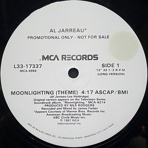 AL JARREAU // MOONLIGHTING (THEME) (LONG VERSION) (4:17) / (SHORT VERSION) (3:00)