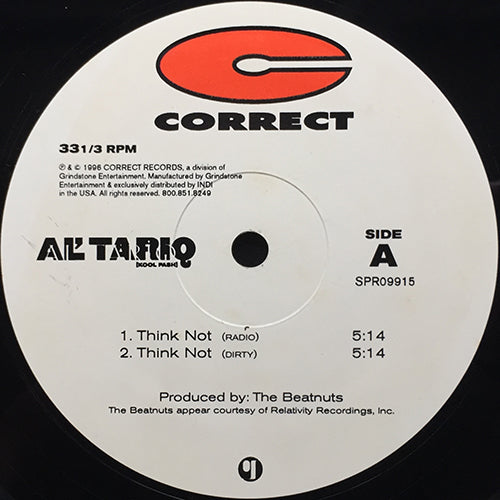 AL' TARIQ // THINK NOT (2VER) / PEACE AKKI (3VER)
