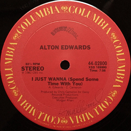 ALTON EDWARDS // I JUST WANNA (SPEND SOME TIME WITH YOU) (7:56) / (INSTRUMENTAL) (7:08)