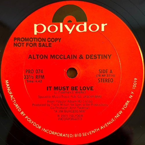 ALTON McCLAIN & DESTINY // IT MUST BE LOVE (4:42)