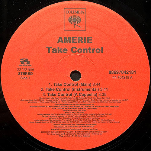 AMERIE // TAKE CONTROL (3VER) / THAT'S WHAT U R