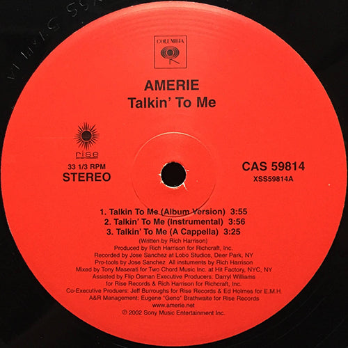 AMERIE // TALKIN' TO ME (ALBUM VERSION) (3VER)