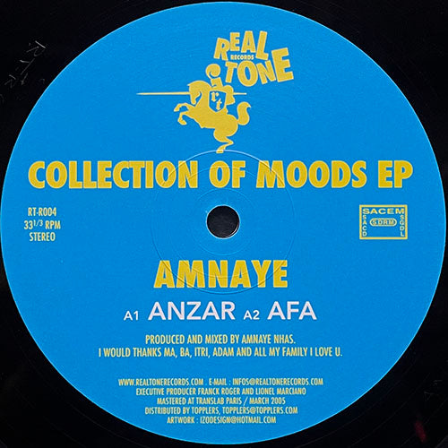 AMNAYE / ALIX ALVAREZ & FRANCK ROGER // COLLECTION OF MOODS (EP) inc. ANZAR / AFA / DUB-H / THE MOOD