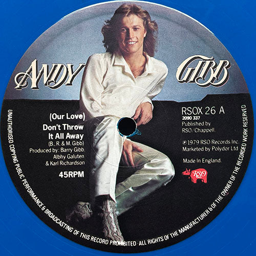 ANDY GIBB // (OUR LOVE) DON'T THROW IT ALL AWAY / SHADOW DANCING (LONG DISCO VERSION)