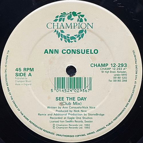ANN CONSUELO // SEE THE DAY (3VER)