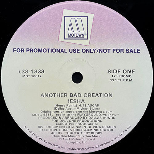 ANOTHER BAD CREATION // IESHA (HOUSE REMIX) (3VER)
