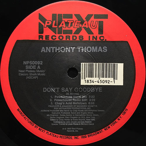 ANTHONY THOMAS // DON'T SAY GOODBYE (7VER)