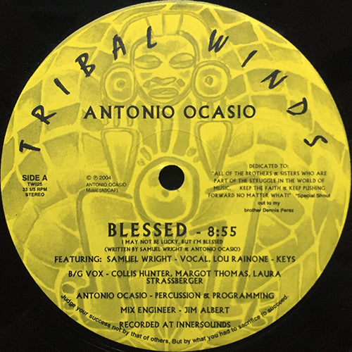 ANTONIO OCASIO // BLESSED (3VER)