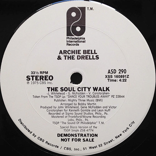 ARCHIE BELL & THE DRELLS // THE SOUL CITY WALK (4:22)