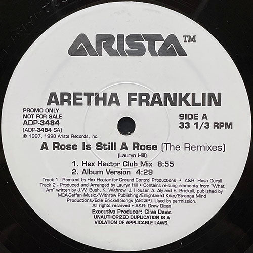 ARETHA FRANKLIN // A ROSE IS STILL A ROSE (THE REMIXES) (9VER)