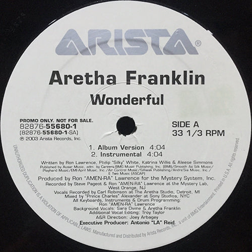 ARETHA FRANKLIN // WONDERFUL (4VER)