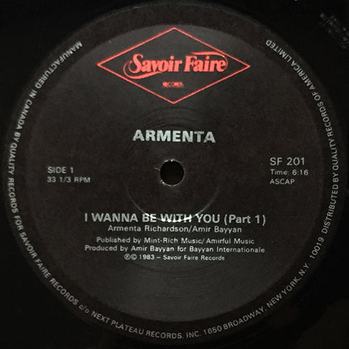 ARMENTA // I WANNA BE WITH YOU (PART 1) (6:16) / (PART 2) (7:43)