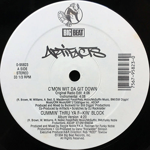 ARTIFACTS feat. BUSTA RHYMES // C'MON WIT DA GIT DOWN (5VER) / CUMMIN' THRU YA F--KIN' BLOCK (2VER)