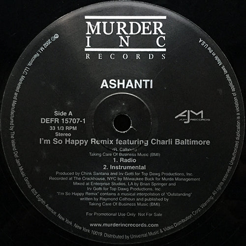 ASHANTI feat. CHARLI BALTIMORE // I'M SO HAPPY (REMIX) (4VER)