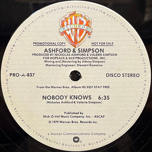 ASHFORD & SIMPSON // NOBODY KNOWS (6:35)