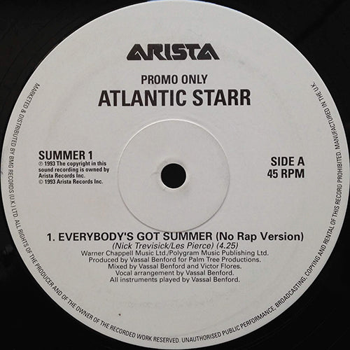 ATLANTIC STARR // EVERYBODY'S GOT SUMMER (2VER)