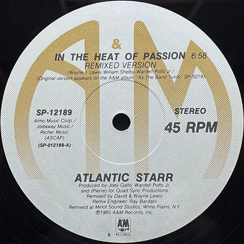 ATLANTIC STARR // IN THE HEAT OF PASSION (REMIXED VERSION) (6:58) / SILVER SHADOW (SPECIALLY REMIXED VERSION) (6:54)