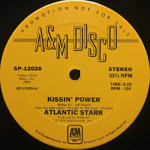 ATLANTIC STARR // KISSIN' POWER (6:23) / STRAIGHT TO THE POINT (4:45)