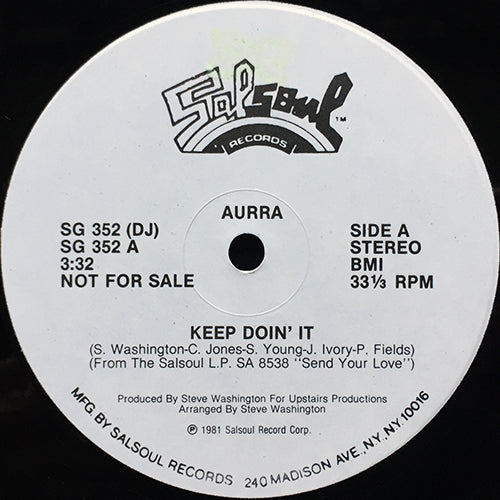 AURRA // KEEP DOIN' IT (3:32) / NASTY DISPOSITION (5:55)