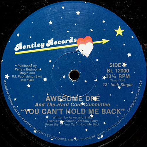 AWESOME DRE // YOU CAN'T HOLD ME BACK (3:45) / COMMITTING RHYMES (4:30)
