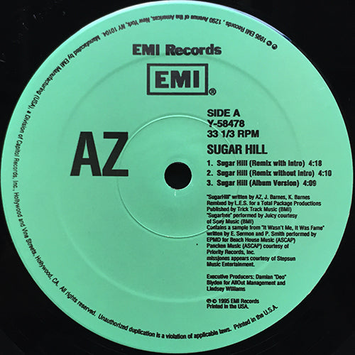 AZ // SUGAR HILL (REMIX) (5VER) / RATHER UNIQUE