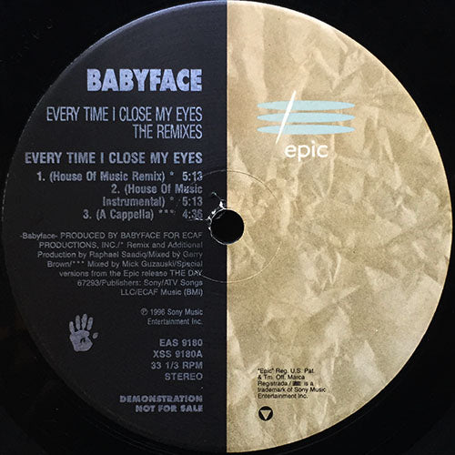 BABYFACE // EVERY TIME I CLOSE MY EYES (REMIXES) (6VER)