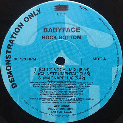 BABYFACE // ROCK BOTTOM (6VER)