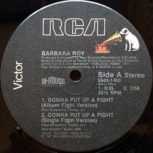 BARBARA ROY // GONNA PUT UP A FIGHT (4VER) / GOTTA SEE YOU TONIGHT