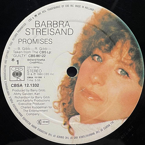 BARBRA STREISAND // PROMISES (5:55) / MAKE IT LIKE A MEMORY (3:39)