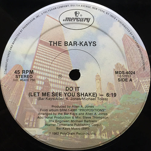 BAR-KAYS // DO IT (LET ME SEE YOU SHAKE) (6:19) / INST (6:06)