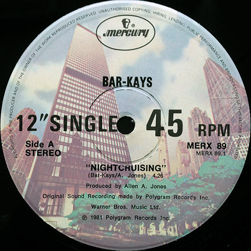 BAR-KAYS // NIGHTCRUISING (4:26) / HIT AND RUN (5:51)