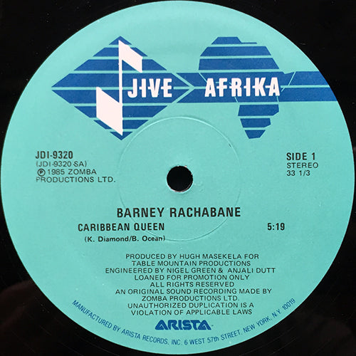 BARNEY RACHABANE // CARIBBEAN QUEEN (5:19) / DON'T CRY (3:45)