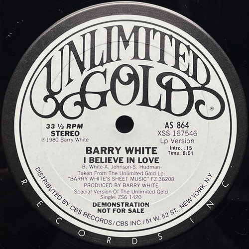 BARRY WHITE // I BELIEVE IN LOVE (8:01/3:26)