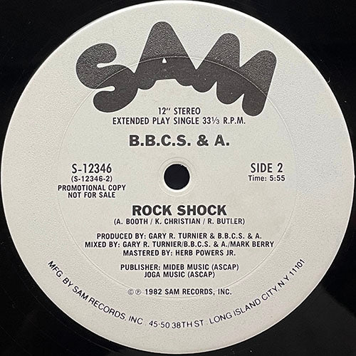 B.B.C.S. & A. // ROCK SHOCK (6:59) / (INSTRUMENTAL) (5:55)