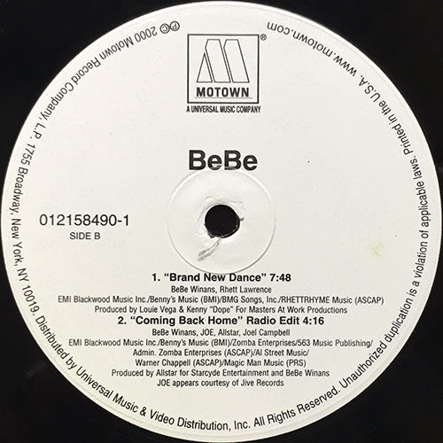 BEBE feat. BRIAN McKNIGHT & JOE // COMING BACK HOME (3VER) / BRAND NEW DANCE