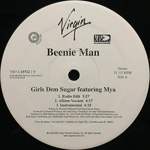 BEENIE MAN feat. MYA // GIRLS DEM SUGAR (3VER) / OLA (2VER)