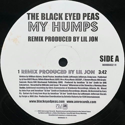 BLACK EYED PEAS // MY HUMPS (REMIX) / (ORIGINAL)