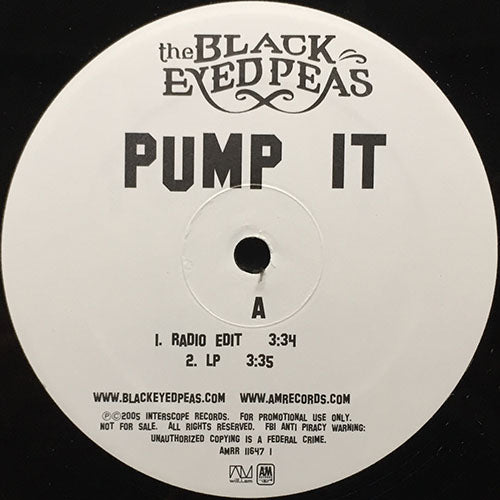 BLACK EYED PEAS // PUMP IT (4VER)