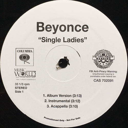 BEYONCE // SINGLE LADIES (4VER) / IF I WERE A BOY (2VER)