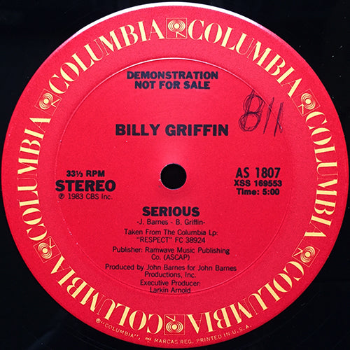 BILLY GRIFFIN // SERIOUS (5:00)